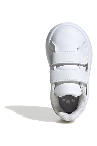 Scarpe bianche con strisce argento e suola Bubble memory Adidas Grand Court 2 CF I