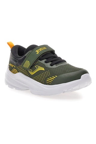 Sneakers verde militare con dettagli gialli Joma JHEOSW2523V