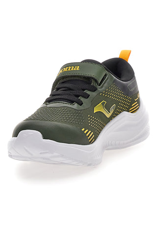 Sneakers verde militare con dettagli gialli Joma JHEOSW2523V