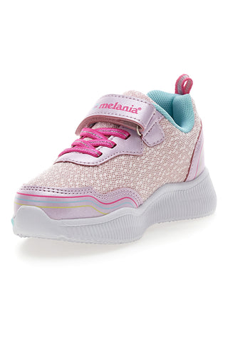 Sneakers rosa con luci e dettagli glitter M-Kids MG25104