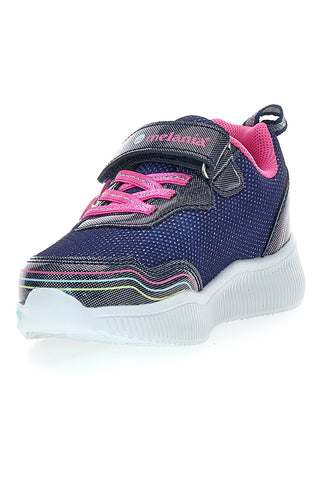 M-Kids MG25104 Blaue Sneaker mit LED-Lichtern und Glitzerdetails