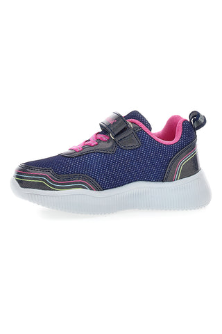 M-Kids MG25104 Blaue Sneaker mit LED-Lichtern und Glitzerdetails