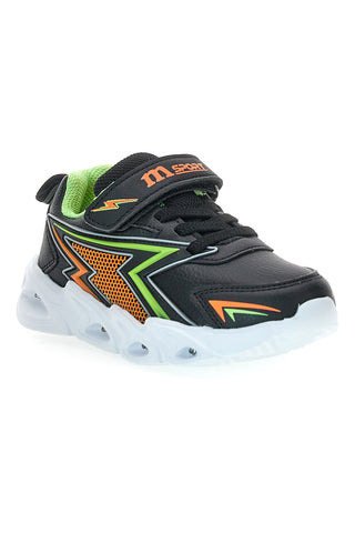 Schwarze Sneakers mit LED-Lichtern MKids MG251431