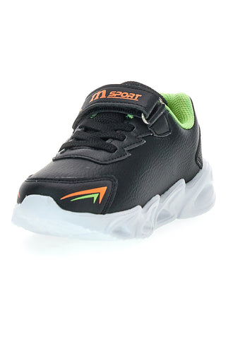 Schwarze Sneakers mit LED-Lichtern MKids MG251431
