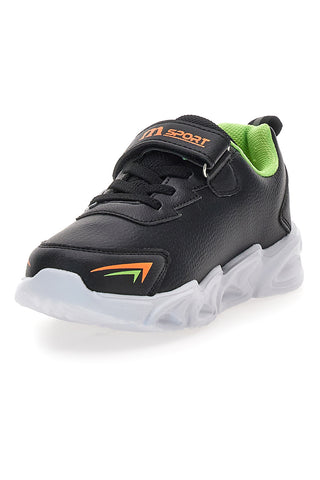 MKids MG251431 Schwarze Sneaker mit LED-Leuchten