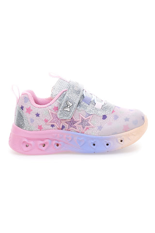 Sneakers luminose multicolor con stelle glitter Mkids MG25114