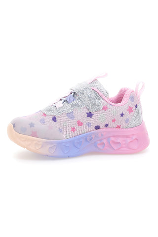 Sneakers luminose multicolor con stelle glitter Mkids MG25114