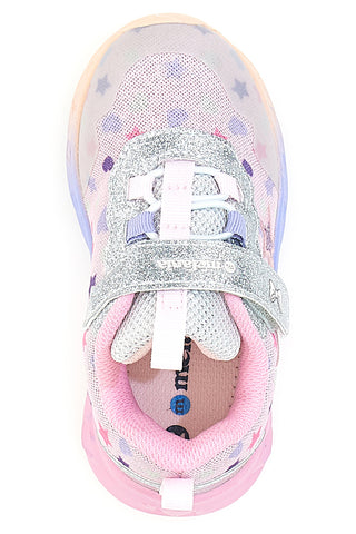 Sneakers luminose multicolor con stelle glitter Mkids MG25114