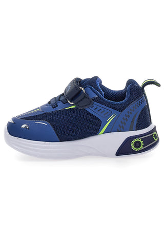 Sneakers blu con luci a LED e dettagli grafici M-Kids MG251551