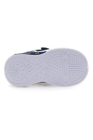 Blaue Sneakers mit LED-Leuchten und grafischen Details M-Kids MG251551