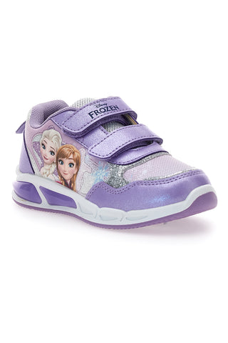 Lila Schuhe mit Lichtern und Frozen-Print D4310711S