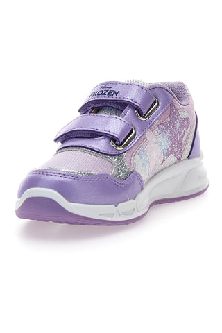 Lila Schuhe mit Lichtern und Frozen-Print D4310711S