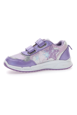 Lila Schuhe mit Lichtern und Frozen-Print D4310711S
