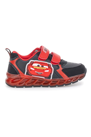 Sneakers nere e rosse con luci Cars D5010217S