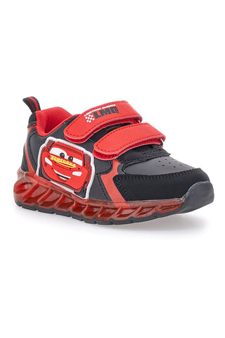 Schwarz-rote Sneakers mit Lichtern Cars D5010217S