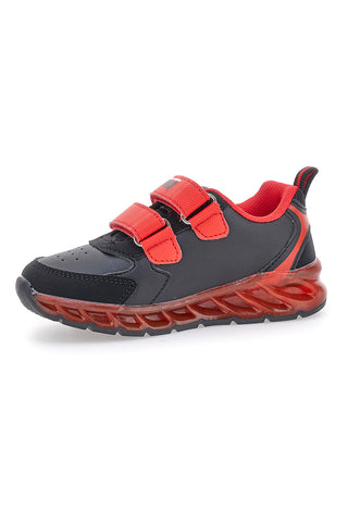 Schwarz-rote Sneakers mit Lichtern Cars D5010217S