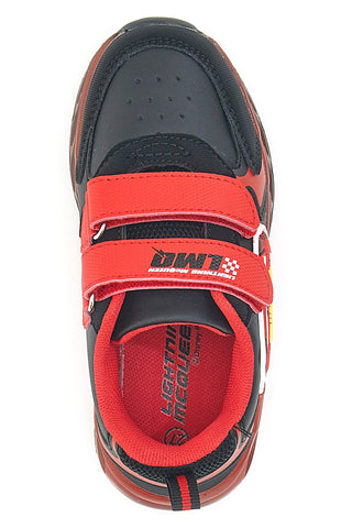 Schwarz-rote Sneakers mit Lichtern Cars D5010217S