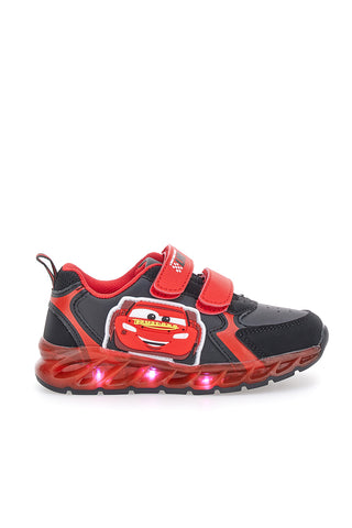 Schwarz-rote Sneakers mit Lichtern Cars D5010217S