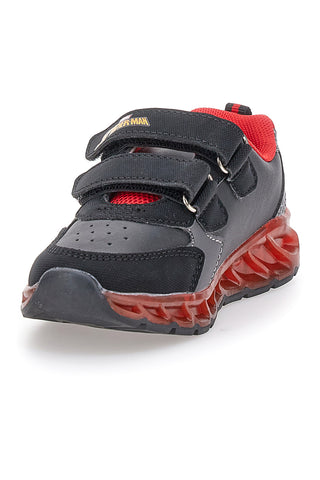 Sneakers nere e rosse con luci Spiderman R1310616S