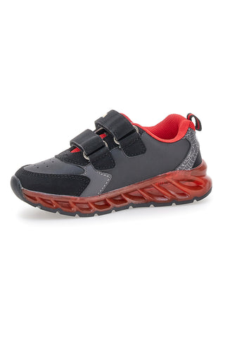 Sneakers nere e rosse con luci Spiderman R1310616S