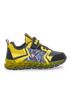 Schwarz-gelbe Sneakers mit Lichtern Batman W1020212S10