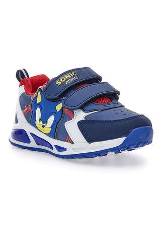 Blaue Schuhe mit Lichtern und Sonic-Aufdruck N9610051S20