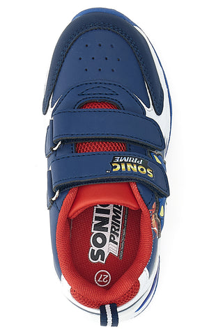 Blaue Schuhe mit Lichtern und Sonic-Aufdruck N9610051S20