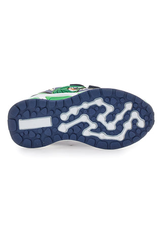 Grüne Schuhe mit Lichtern und Dinosaurier-Print Dinosaur S8020167S