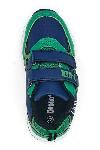 Grüne Schuhe mit Lichtern und Dinosaurier-Print Dinosaur S8020167S