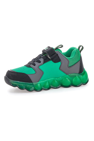 Grüne Sneakers mit Hulk-Lichtern R1010228S10