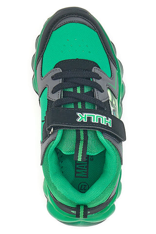 Grüne Sneakers mit Hulk-Lichtern R1010228S10