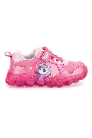 Sneakers rosa con luci Unicorn S8010192S