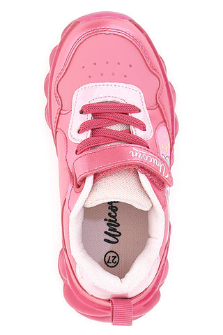 Sneakers rosa con luci Unicorn S8010192S