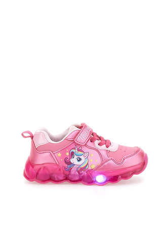 Sneakers rosa con luci Unicorn S8010192S