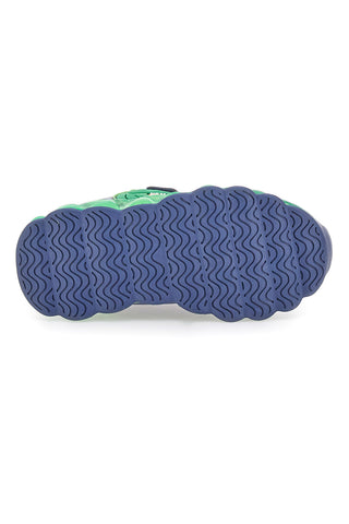 Blaue und grüne Sneakers mit Lichtern Dinosaurier S8020195S