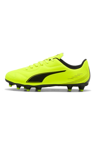 Gelbe Fußballschuhe mit synthetischem Obermaterial Puma Vitoria II FG/AG Jr