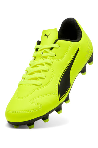Gelbe Fußballschuhe mit synthetischem Obermaterial Puma Vitoria II FG/AG Jr
