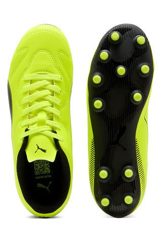 Gelbe Fußballschuhe mit synthetischem Obermaterial Puma Vitoria II FG/AG Jr