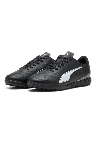Schwarze Fußballschuhe mit Puma Vitoria II TT Turf-Sohle für Kinder