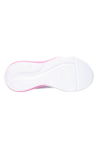 Silber-rosa Sneakers mit Lichtern und glitzerndem Obermaterial Skechers Cosmic Glow