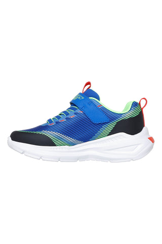 Sneakers blu multicolore con luci e chiusura a strappo Skechers Tri-namics 2.0