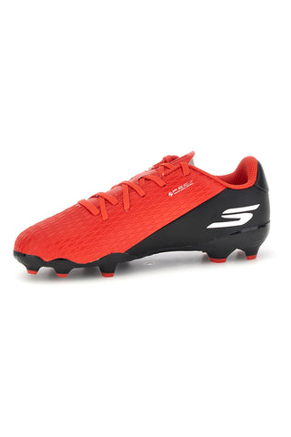 Rote Fußballschuhe mit Schnürsenkeln und Multi-Terrain-Sohle Skechers SKX_2 JR Youth MG
