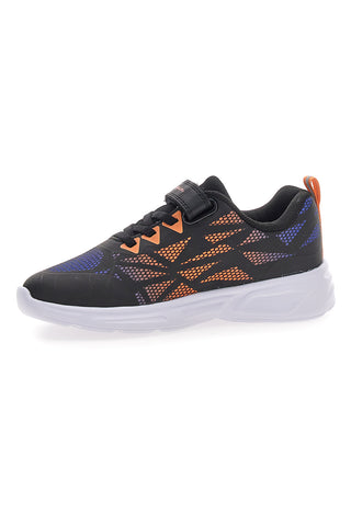 Schwarze Turnschuhe mit Beleuchtung und Riemen Champion Wave Tri B PS