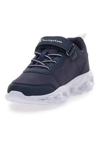 Blaue Turnschuhe mit Lichtern Champion Funfair Print U PS