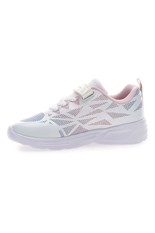 Weiße und rosa Turnschuhe mit Lichtern Champion Wave Tri G PS