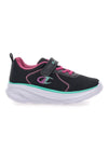 Schwarze Turnschuhe mit fuchsiafarbenen Details Champion Hro J G Ps