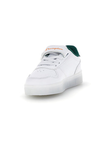 Scarpe bianche verdi con luci Champion GLW B TD