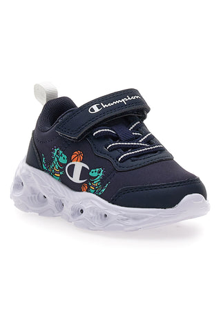 Blaue Turnschuhe mit leichter Befestigung Champion Funfair Print U TD Low Cut
