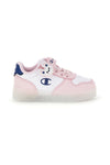 Scarpe bianche rosa con luci Champion GLW G TD