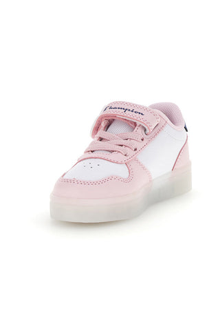 Scarpe bianche rosa con luci Champion GLW G TD